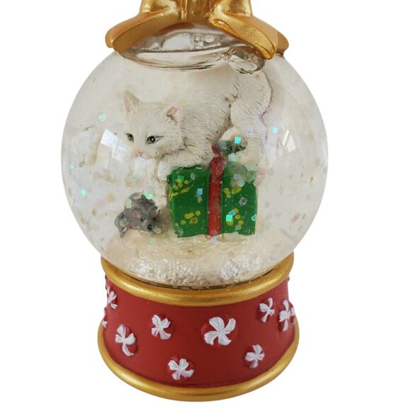 Vintage Danbury Mint Cat Snow Globe Christmas Ornament Lot of 13 Collectible - Picture 5 of 15
